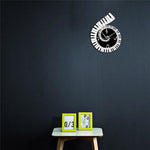 Piano Keyboard Wall Clock