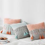 Tassel square cushion pillow cover