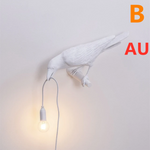 Creative Auspicious Bird Resin Wall Lamp Decoration