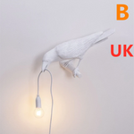 Creative Auspicious Bird Resin Wall Lamp Decoration