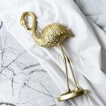 Nordic golden flamingo ornaments Light luxury decorations